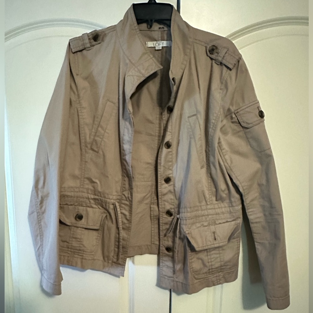 Loft Khaki Jacket, Sz L